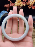 Jadeite Jade Icy Lavender Bangle - 57.5mm (Type A Untreated)