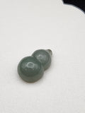 Natural Icy Greyish-Green Jadeite Jade Carved Gourd (Wu Lou) - (Type A Untreated)